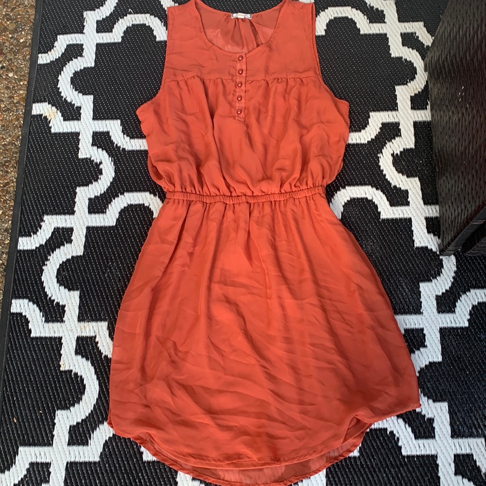 burnt orange dress